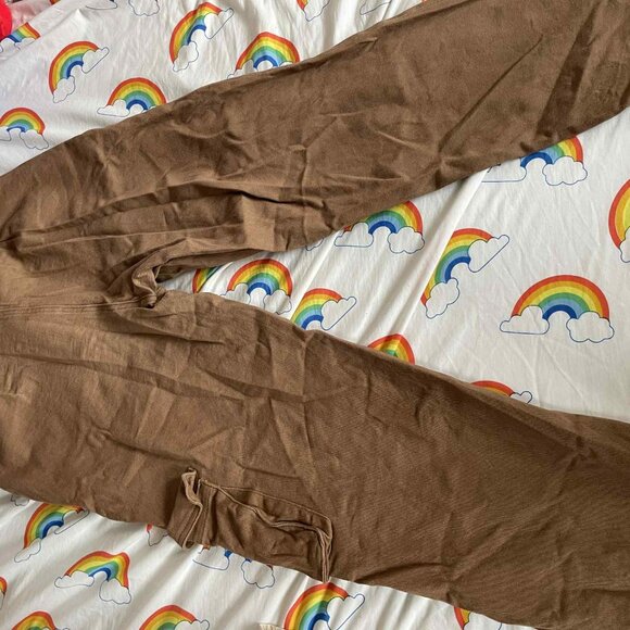Brown Cargo-Style Pants - Picture 3 of 4